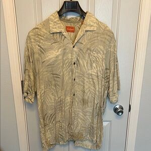 Tommy Bahama Olive Leaf Print Shirt